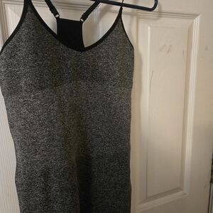 Gray Sleeveless Athletic Top